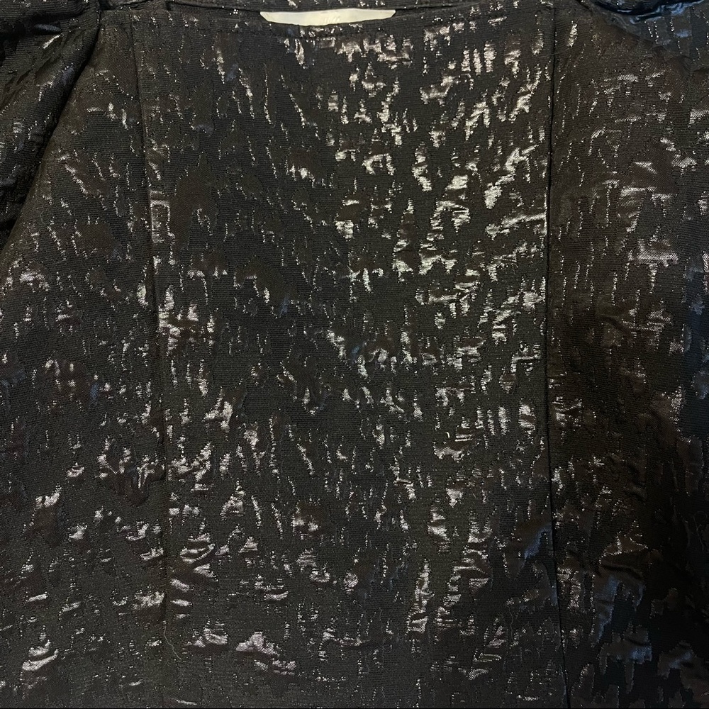 H&M Puff Sleeve Square Neck Shimmer Top - Picture 3 of 7
